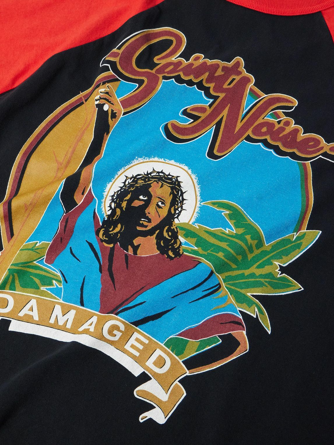 SAINT MXXXXXX - LASTMAN Oversized Printed Cotton-Jersey T-Shirt