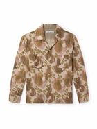 Our Legacy - Heusen Oversized Convertible-Collar Floral-Print Linen Shirt - Brown