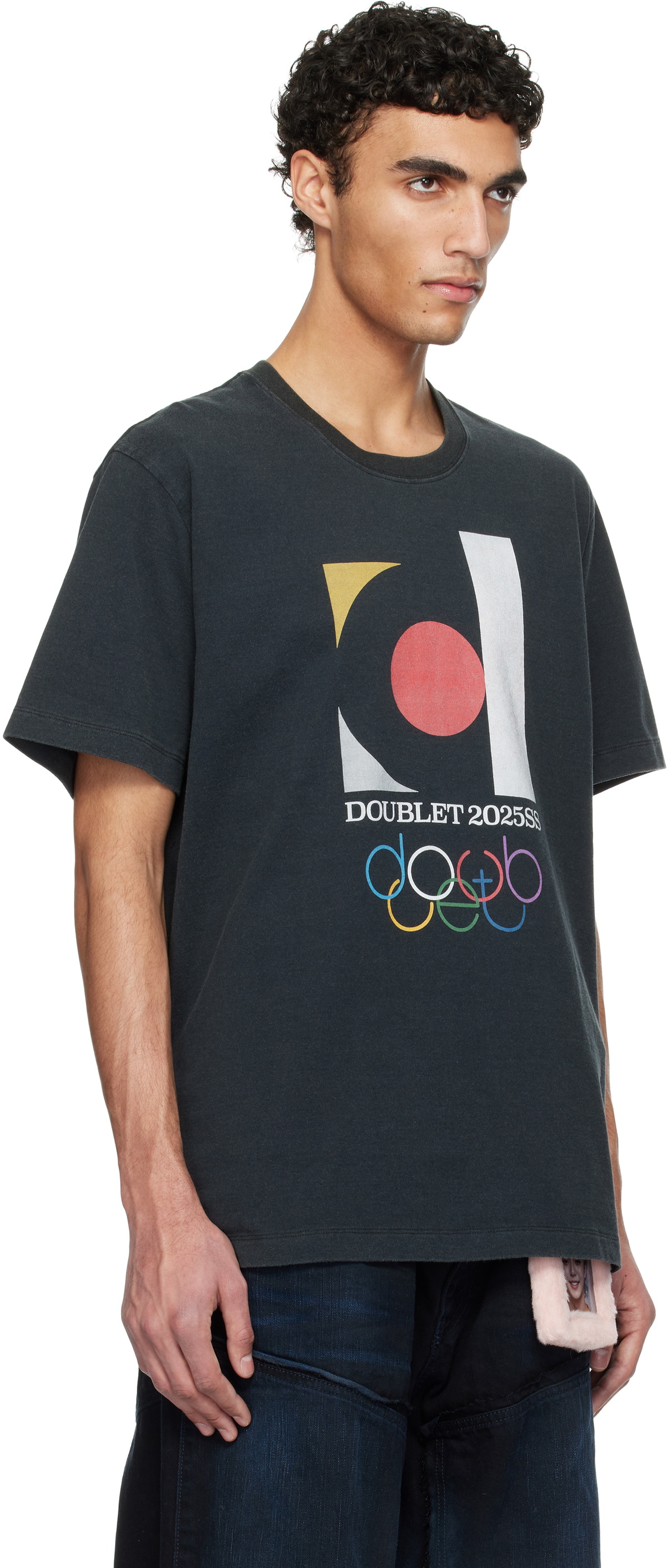 doublet Black 'DOUBLET2025SS' Logo T-shirt