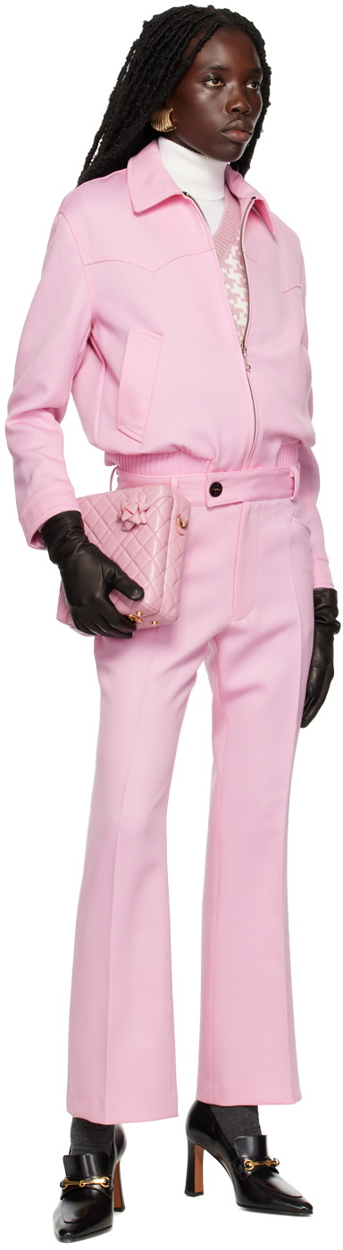 Ernest W. Baker SSENSE Exclusive Pink Flared Trousers
