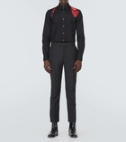 Alexander McQueen Harness cotton poplin shirt