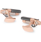 Deakin & Francis - Rhodium- and Rose Gold-Plated Sterling Silver Cufflinks - Gold