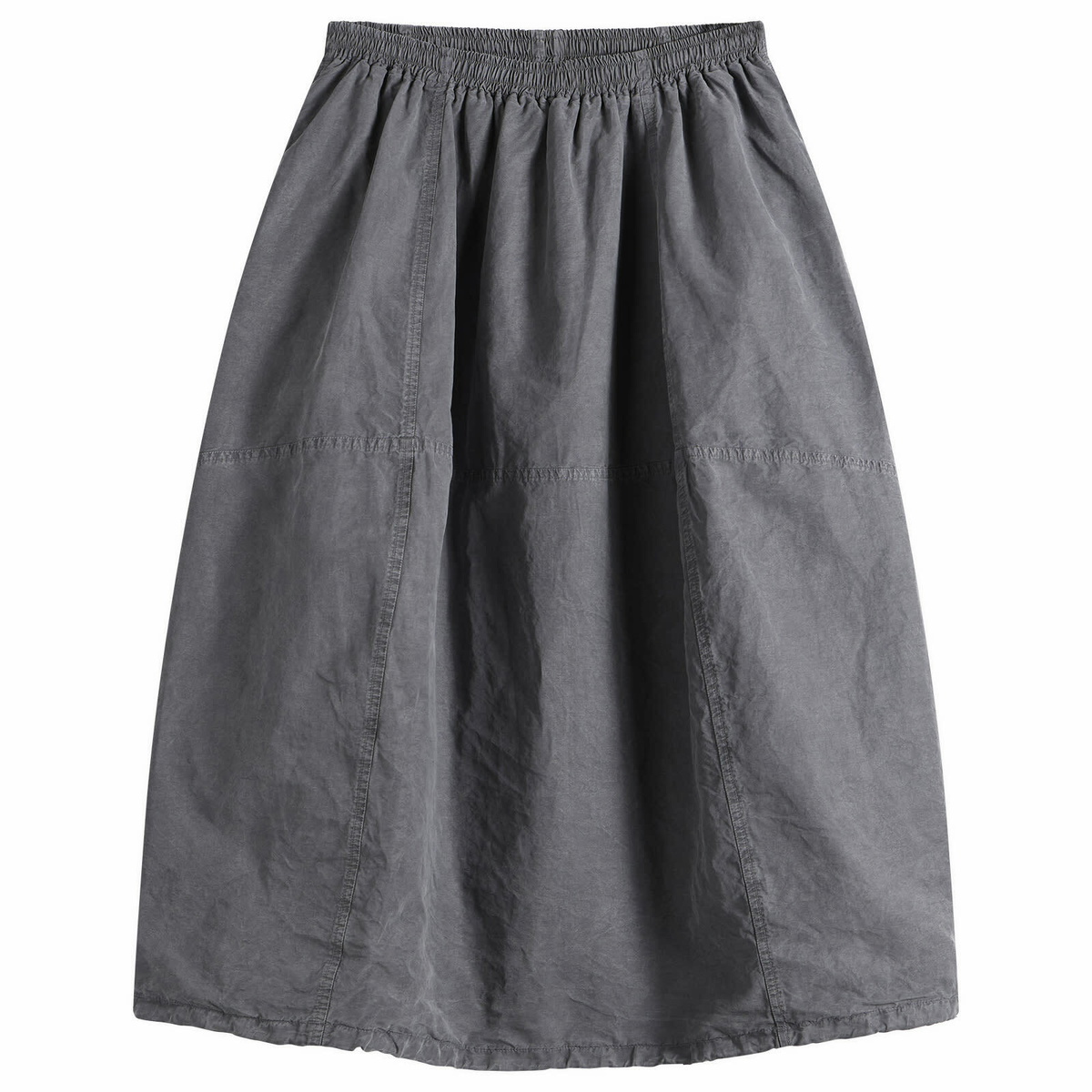 YMC Women's Parachute Midi Skirt in Charcoal