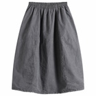 YMC Women's Parachute Midi Skirt in Charcoal