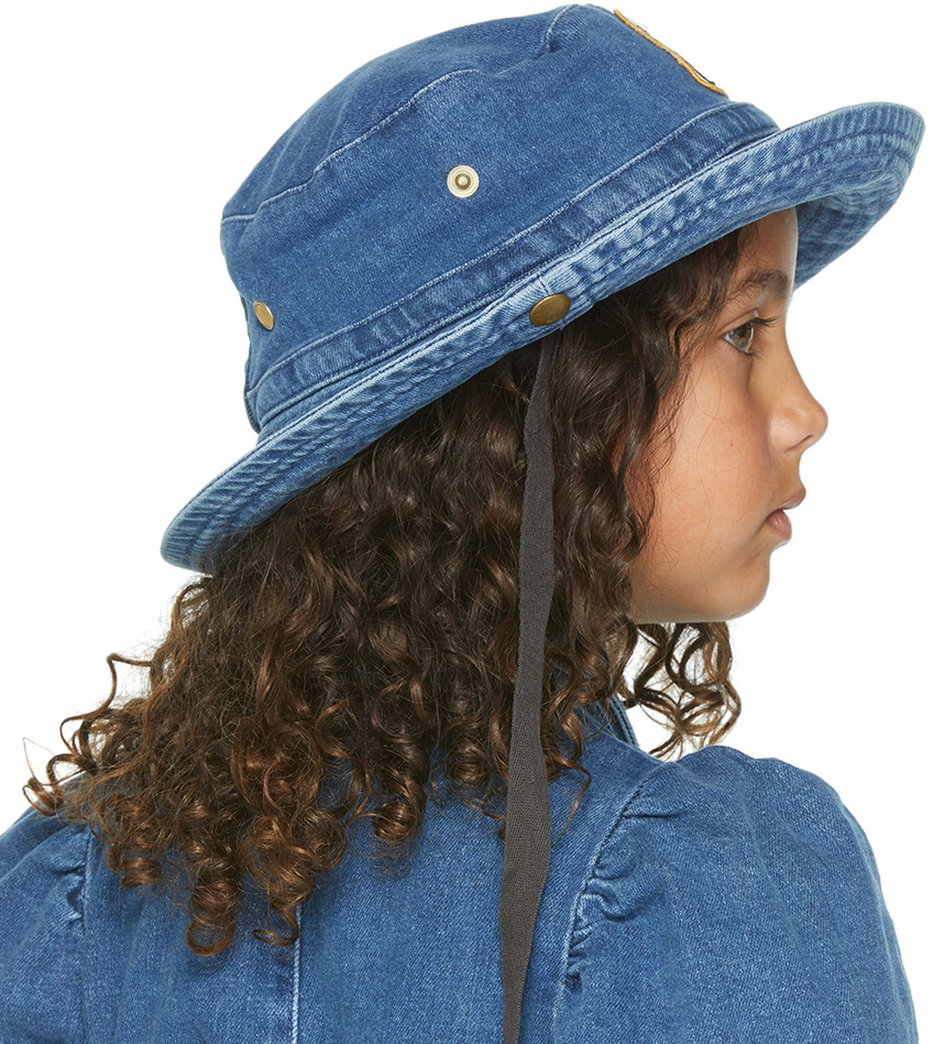 Versace Kids Blossoms check bucket hat - Pink