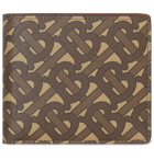 Burberry - Logo-Print Coated-Canvas Billfold Wallet - Brown