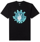 Vans - Vault Logo-Print Organic Cotton-Jersey T-Shirt - Black