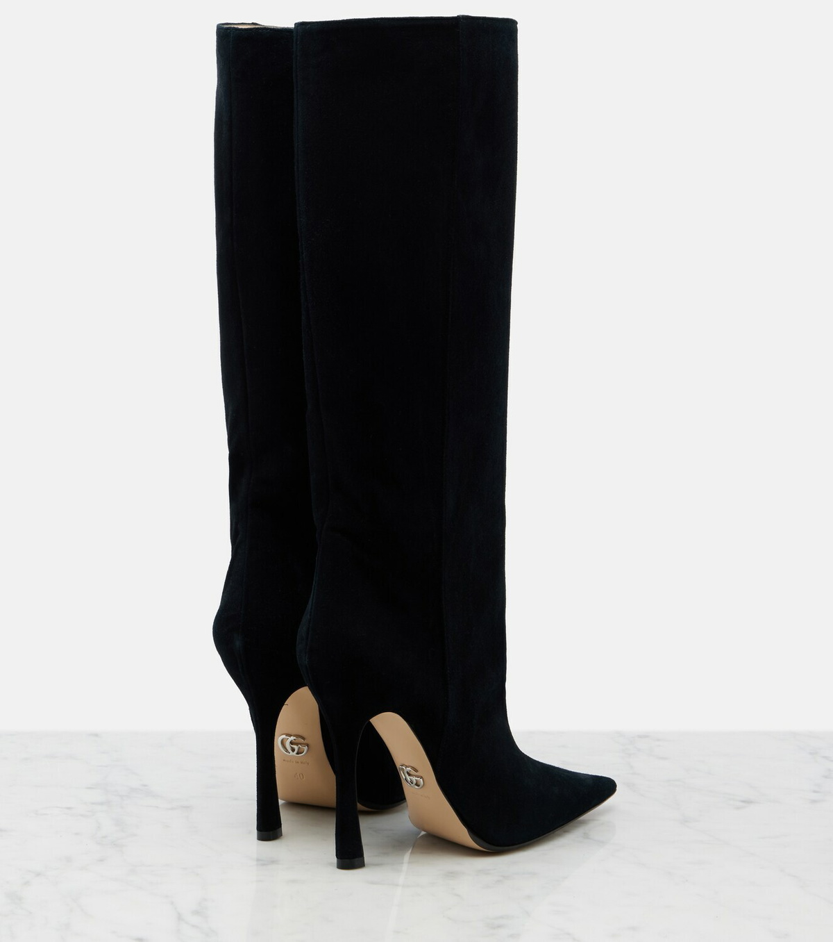 Gucci Naomi suede knee-high boots