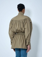 Chloé Gathered High-Collar Jacket