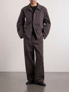 Amomento - Garment Dyed Wide-Leg Jeans - Brown