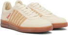 Dsquared2 Beige Summer Lovers Raffia Boxer Sneakers