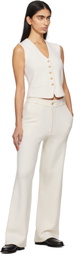 Guest in Residence Off-White Tailored Vest