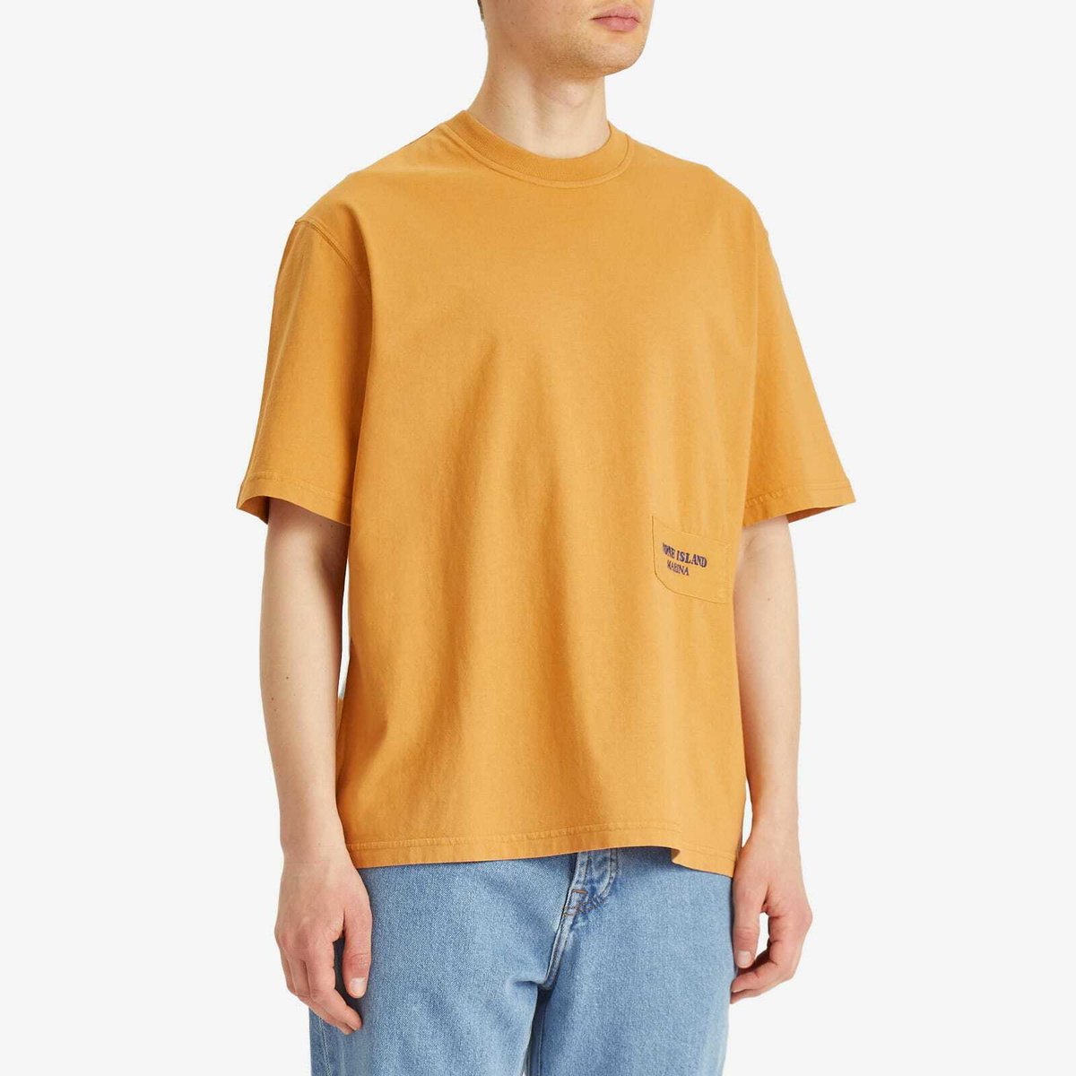 【STONE 】 Marina cotton T-shirt Stone Island Men's Marina Organic Cotton T-Shirt in Apricot