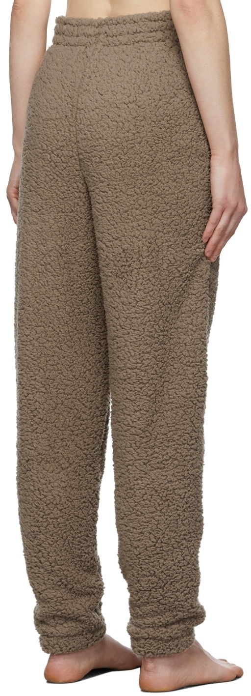 SKIMS Taupe Teddy Jogger Lounge Pants