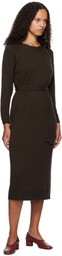 Max Mara Leisure Brown Scrivia Midi Dress