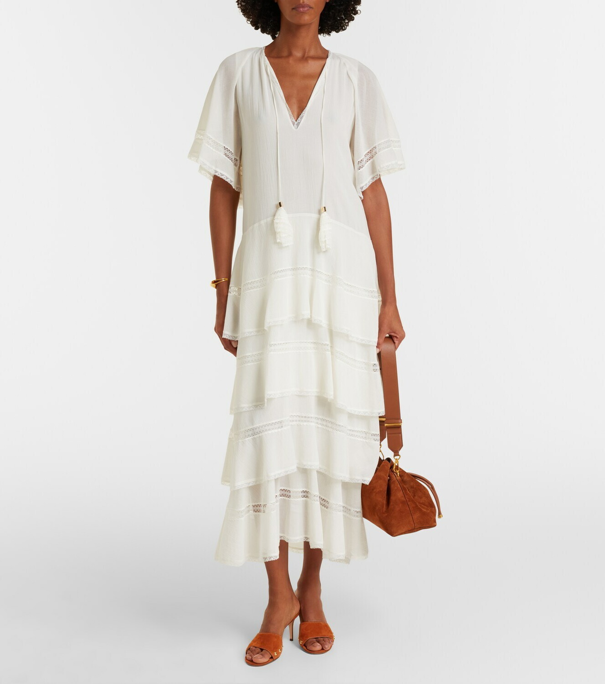 Dorothee Schumacher Dreamful cotton and silk midi dress