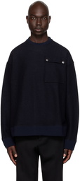 Jil Sander Navy Pocket Sweatshirt