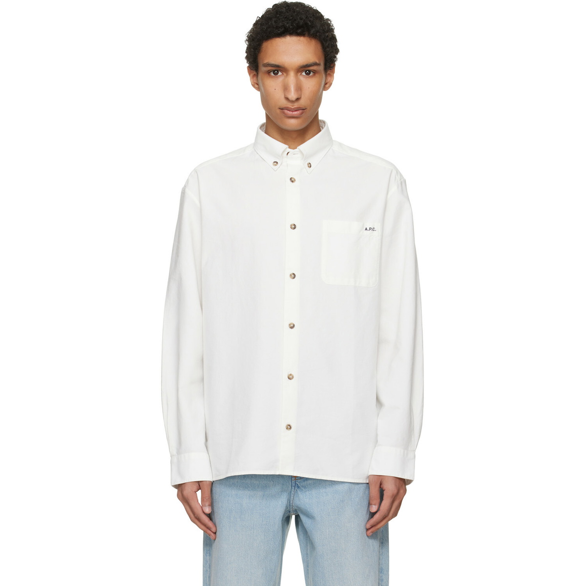 Dior homme ビー　シャツ Dior Homme Embroidered Bee Shirt White Dior Homme