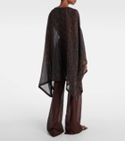 Tom Ford Leopard-print cotton and silk kaftan