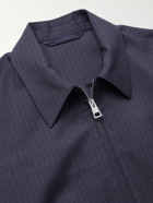MR P. - Pinstriped Wool and Silk-Blend Blouson Jacket - Blue - XS