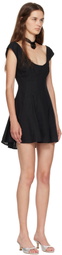 GUIZIO Black Leila Minidress