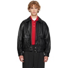 Dunst Black Oversized Vintage Leather Jacket