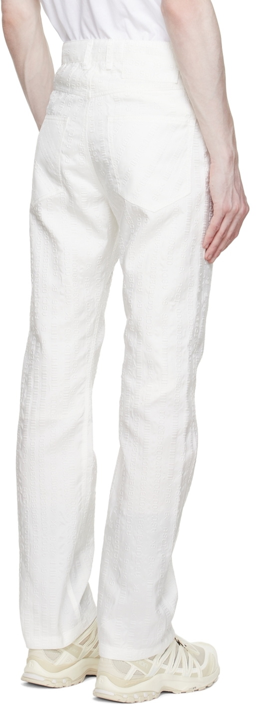 Kanghyuk White Polyester Trousers