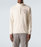 Brunello Cucinelli Cashmere and cotton-blend half-zip sweatshirt