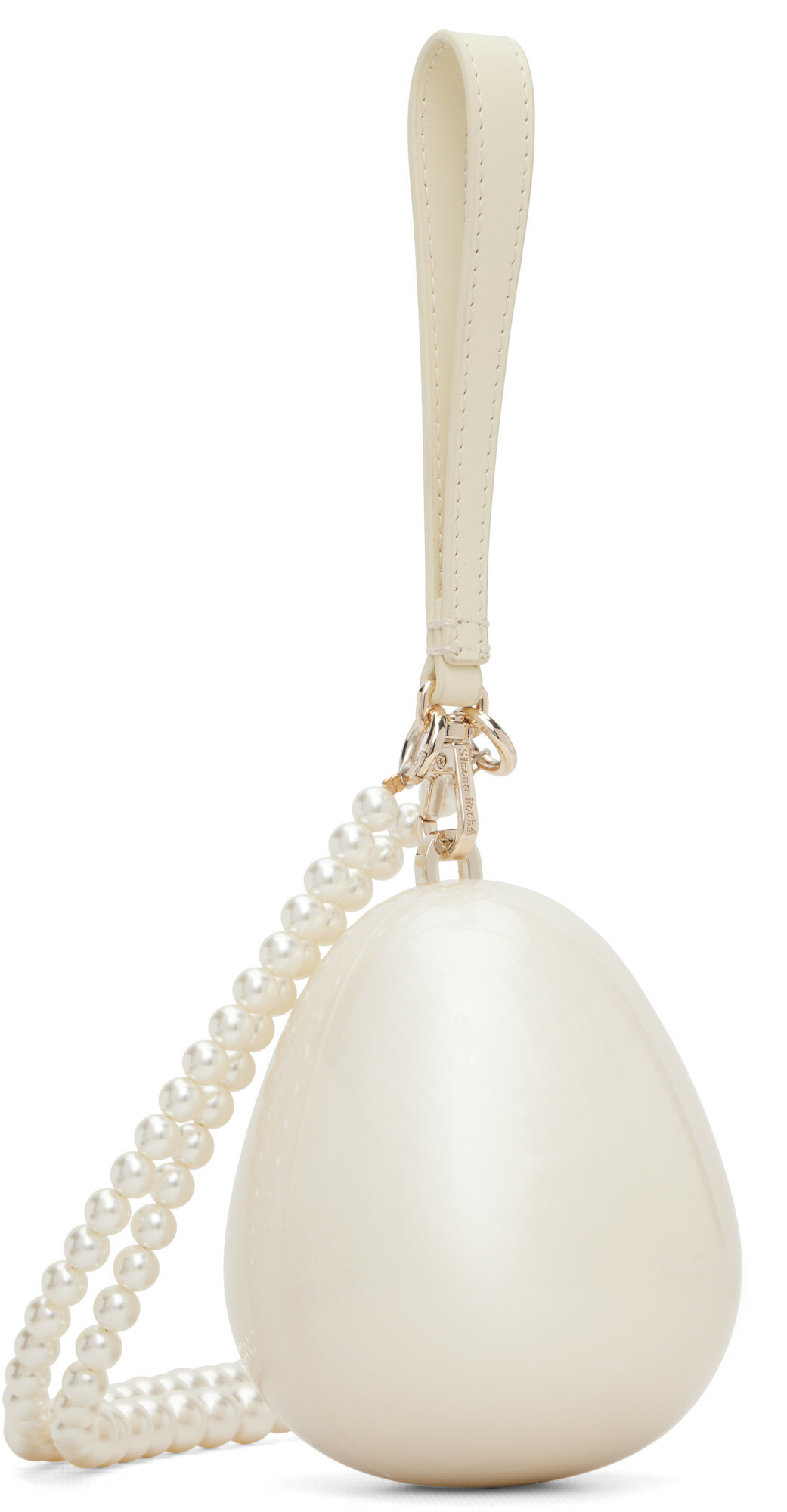 Simone Rocha Off-White Pearl Egg Bag