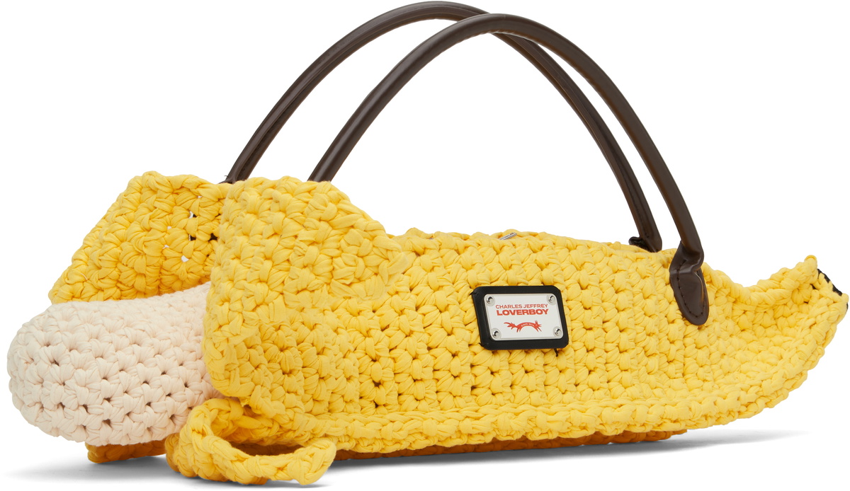 Charles Jeffrey LOVERBOY Yellow Banana Bag Charles Jeffrey