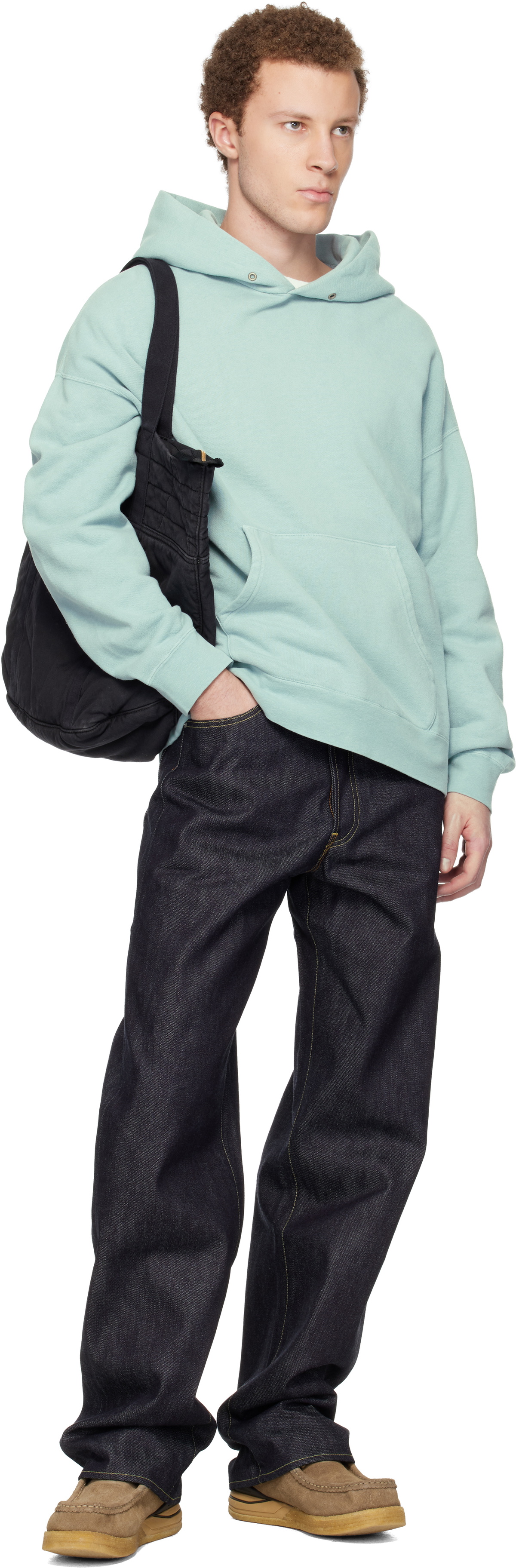 visvim Blue Jumbo SB P.O. DMGD Hoodie