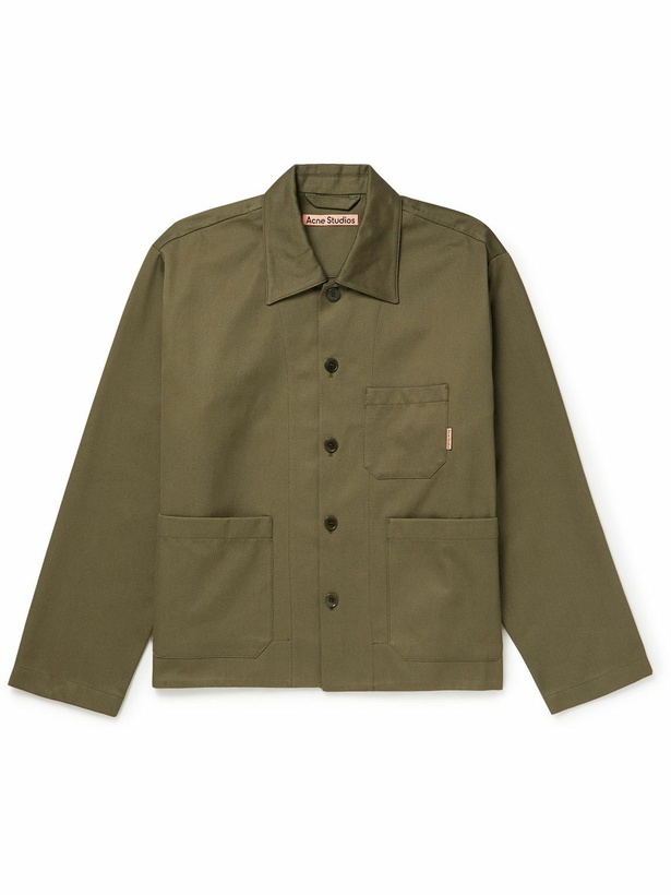 Photo: Acne Studios - Okey Organic Cotton-Twill Chore Jacket - Green