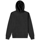 Moncler Men's Monogrammed Popover Hoody in Black