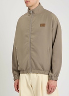Amiri Logo-appliquéd Cady Track Jacket Sand