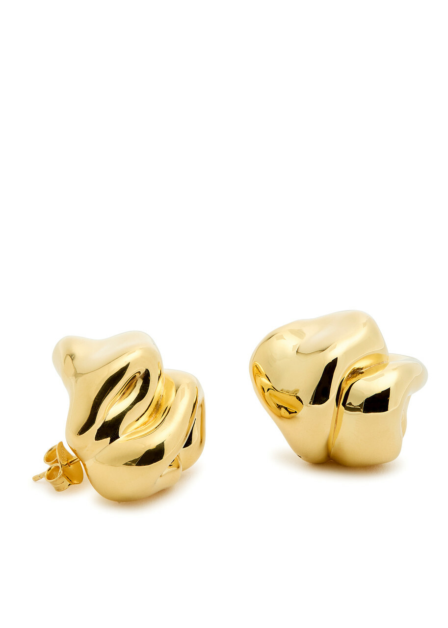 Completedworks Sculpted 18kt Gold-plated Stud Earrings - One Size