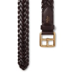 MULBERRY - 3cm Woven Leather Belt - Brown