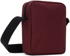 Lacoste Burgundy Zip Crossbody Bag