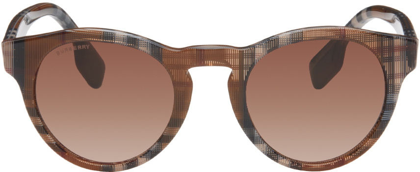 Burberry Brown Round Sunglasses Burberry