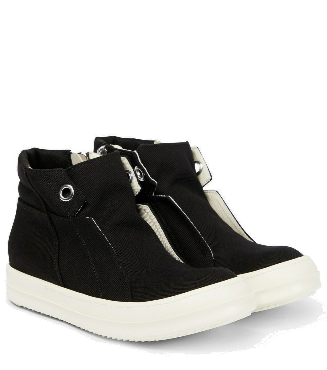 Rick Owens Dunk denim high-top sneakers Rick Owens