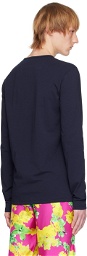 Versace Underwear Navy Medusa Long Sleeve T-Shirt