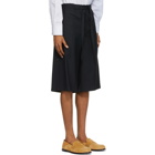 Loewe Black Wool Tailored Shorts