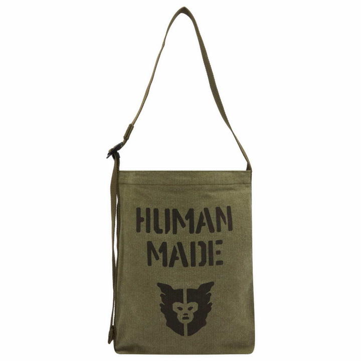 Photo: Human Made Men's Military Shoulder Bag in Olive 