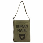 Human Made Men's Military Shoulder Bag in Olive 