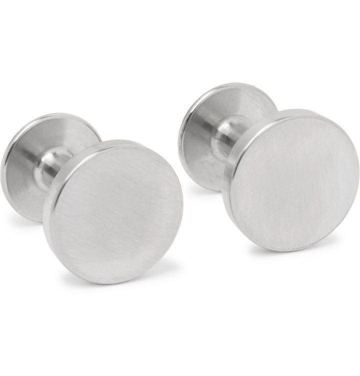 Photo: Alice Made This - Brushed Stainless Steel Cufflinks - Silver
