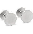 Alice Made This - Brushed Stainless Steel Cufflinks - Silver