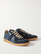 Maison Margiela - Replica Leather and Suede Sneakers - Blue