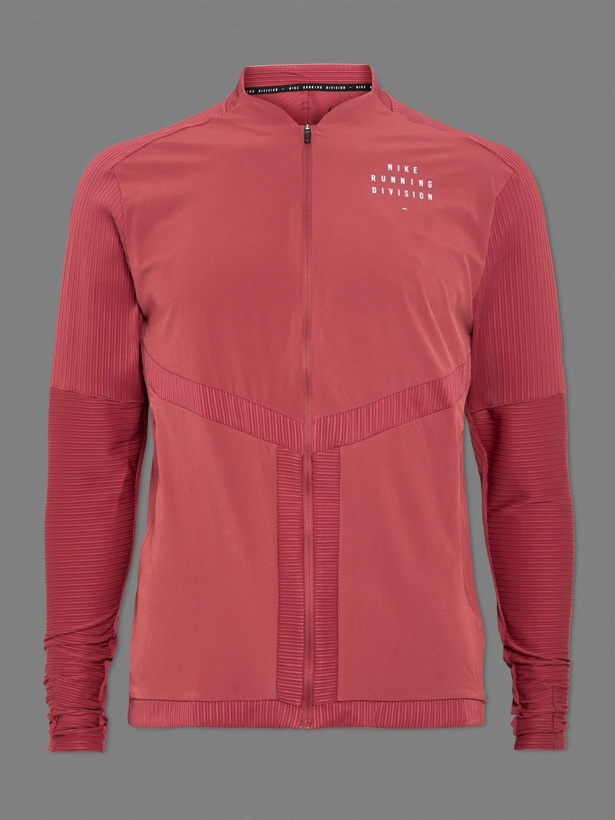 Photo: Nike Running - Element Run Division Dri-FIT Zip-Up Top - Red