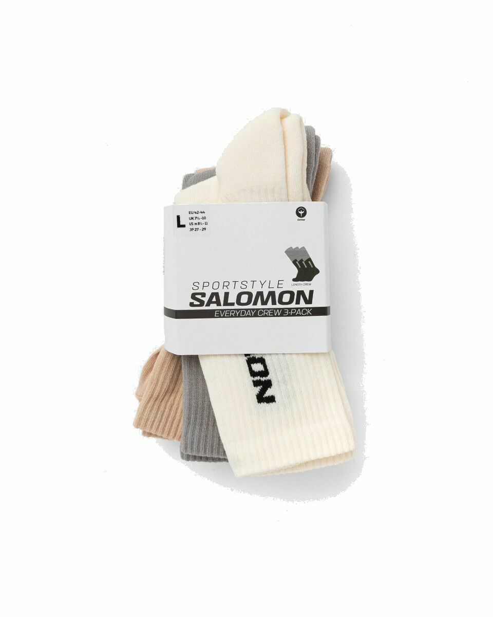 Photo: Salomon Everyday Crew 3 Pack Multi - Mens - Socks