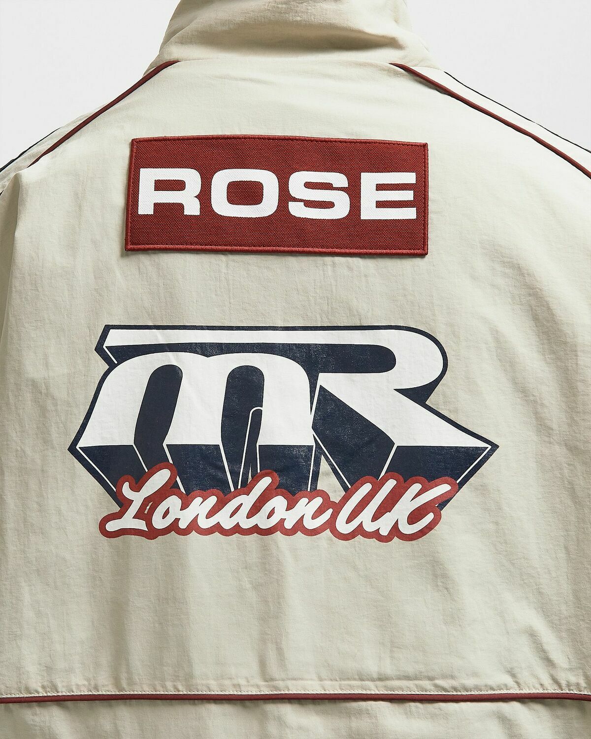 Martine Rose HOCKEY PULLOVER White Mens Half-Zip