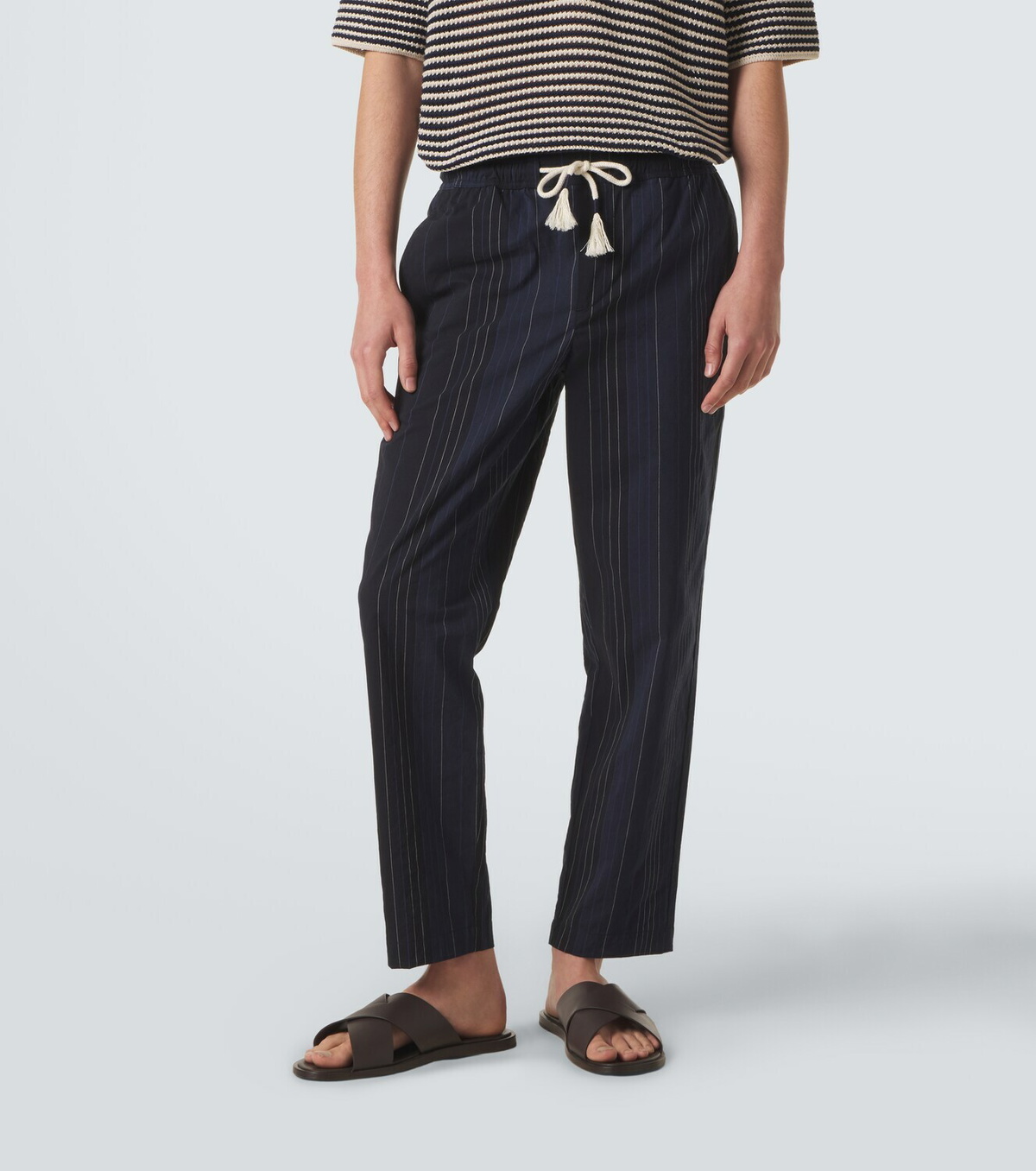 Orlebar Brown Sonoran striped cotton straight pants